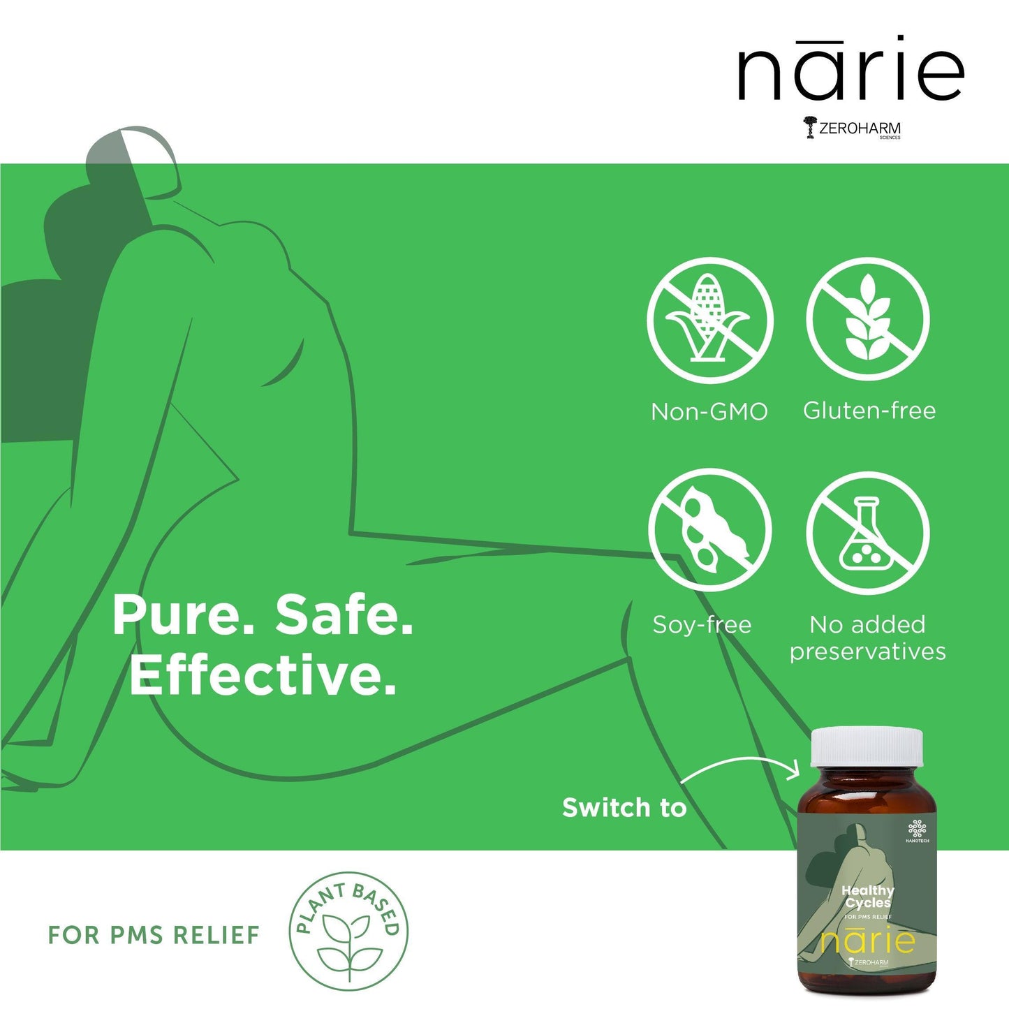 Zeroharm Sciences Narie Healthy Cycles Tablet