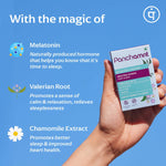 Panchamrit Melatonin-5mg Strip for Sleep with Ayurvedic Herbs| Natural Sleep Aid (30 Each) Exotic Berry Flavour