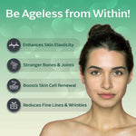 Panchamrit Vegan Collagen Powder Sachet with Ayurvedic Herbs| Youthful & Radiant Skin| (25 Each) Lychee