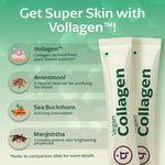 Panchamrit Vegan Collagen Powder Sachet with Ayurvedic Herbs| Youthful & Radiant Skin| (25 Each) Lychee