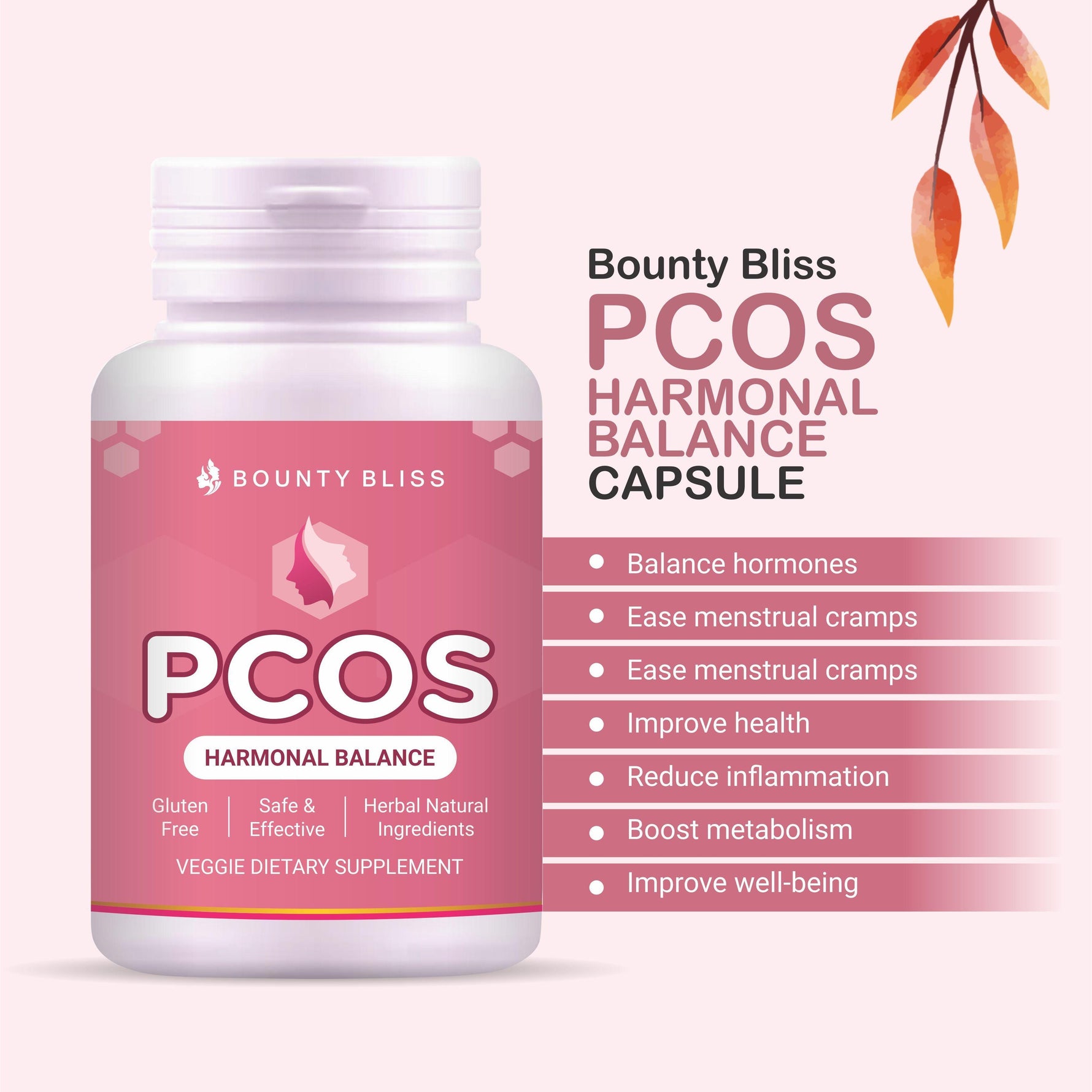 Bounty Bliss PCOS Harmonal Balance Capsules - 60 Capsules