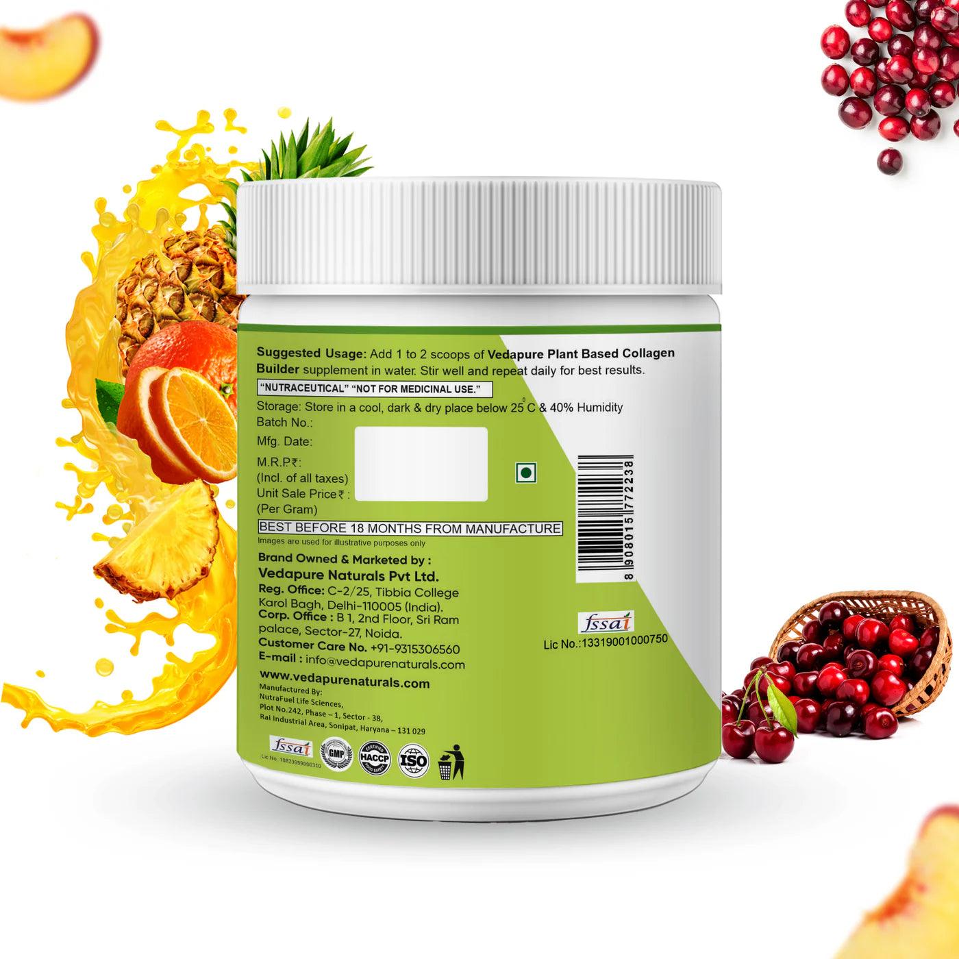 Vedapure Naturals Plant Based Collagen powder - 210gm Powder