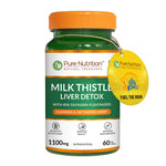 CSK Limited Edition Pure Nutrition Milk Thistle Liver Detox Supplement Tablets - 60 Veg Tablets