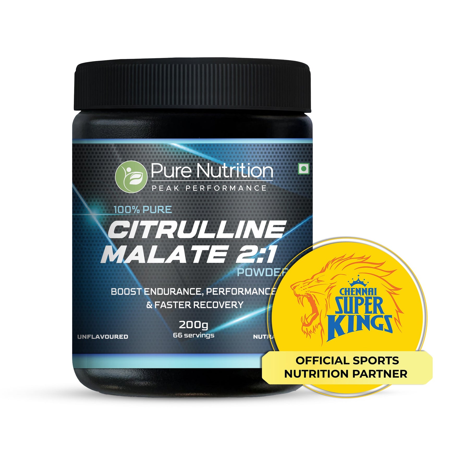 Pure nutrition L Citrulline DL Malate 2:1 Powder (Unflavoured) Faster Recovery & Reduce Muscle Fatigue - 200gm