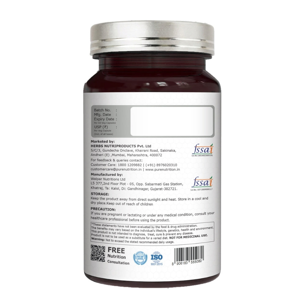 CSK Limited Edition Pure Nutrition Progut+ Probiotics 60 Billion CFU Capsule for Digestion & Gut Health | 60 Capsule