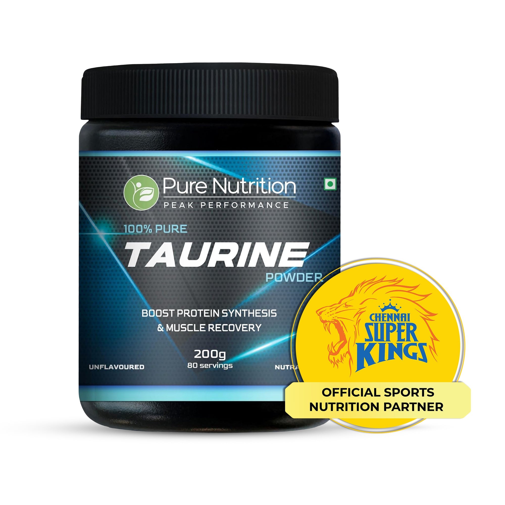 Pure Nutrition Taurine Powder - 200g | Amino Acid Supplement for Muscle Support and Hydration
