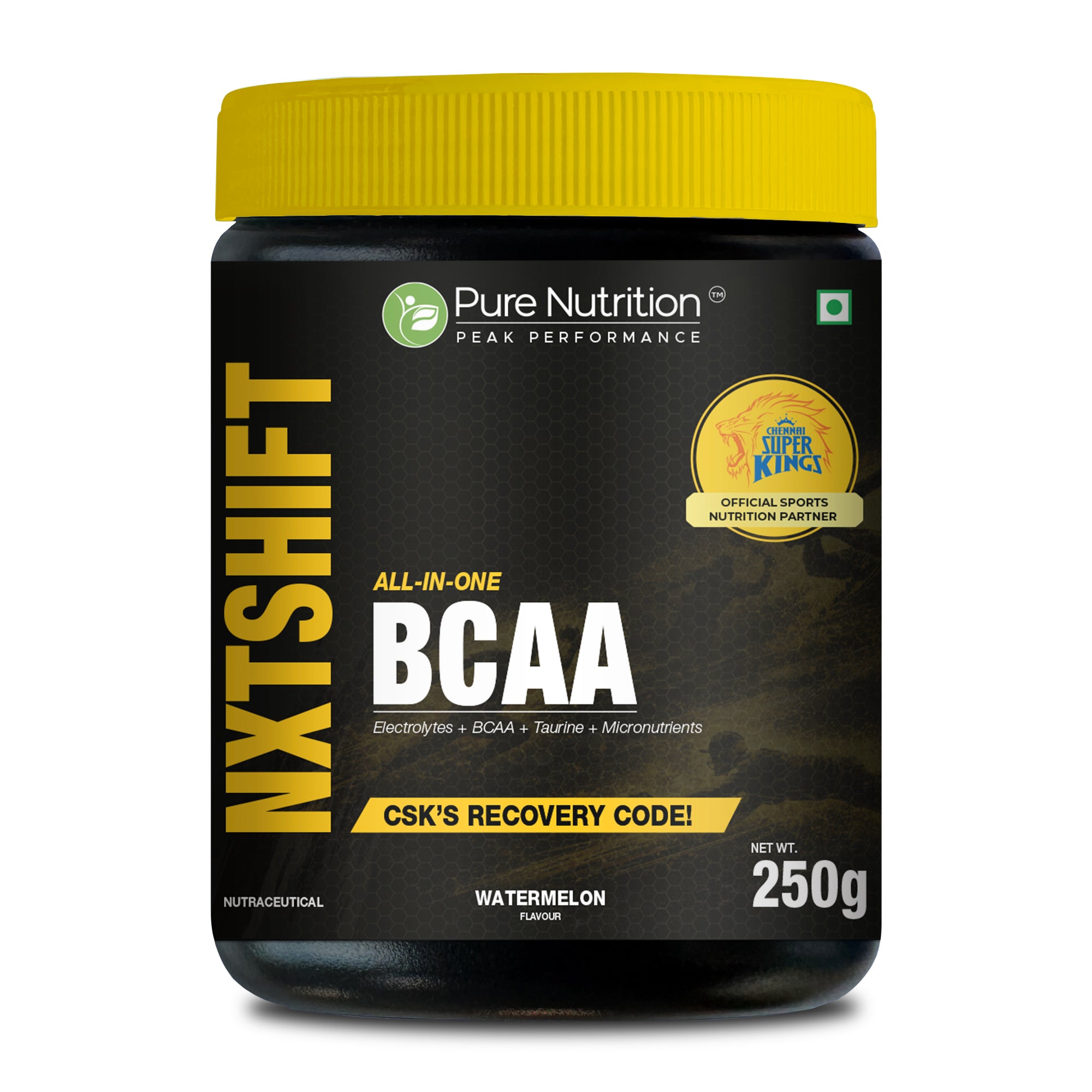 CSK Limited Edition Pure Nutrition NXT SHIFT All-In-One BCAA Powder Watermelon 250Gm