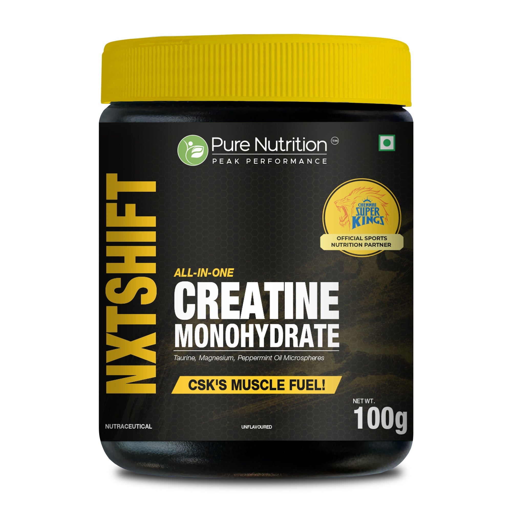 CSK Limited Edition Pure Nutrition NXT SHIFT All-In-One Creatine Monohydrate Powder Unflavoured - 100gm