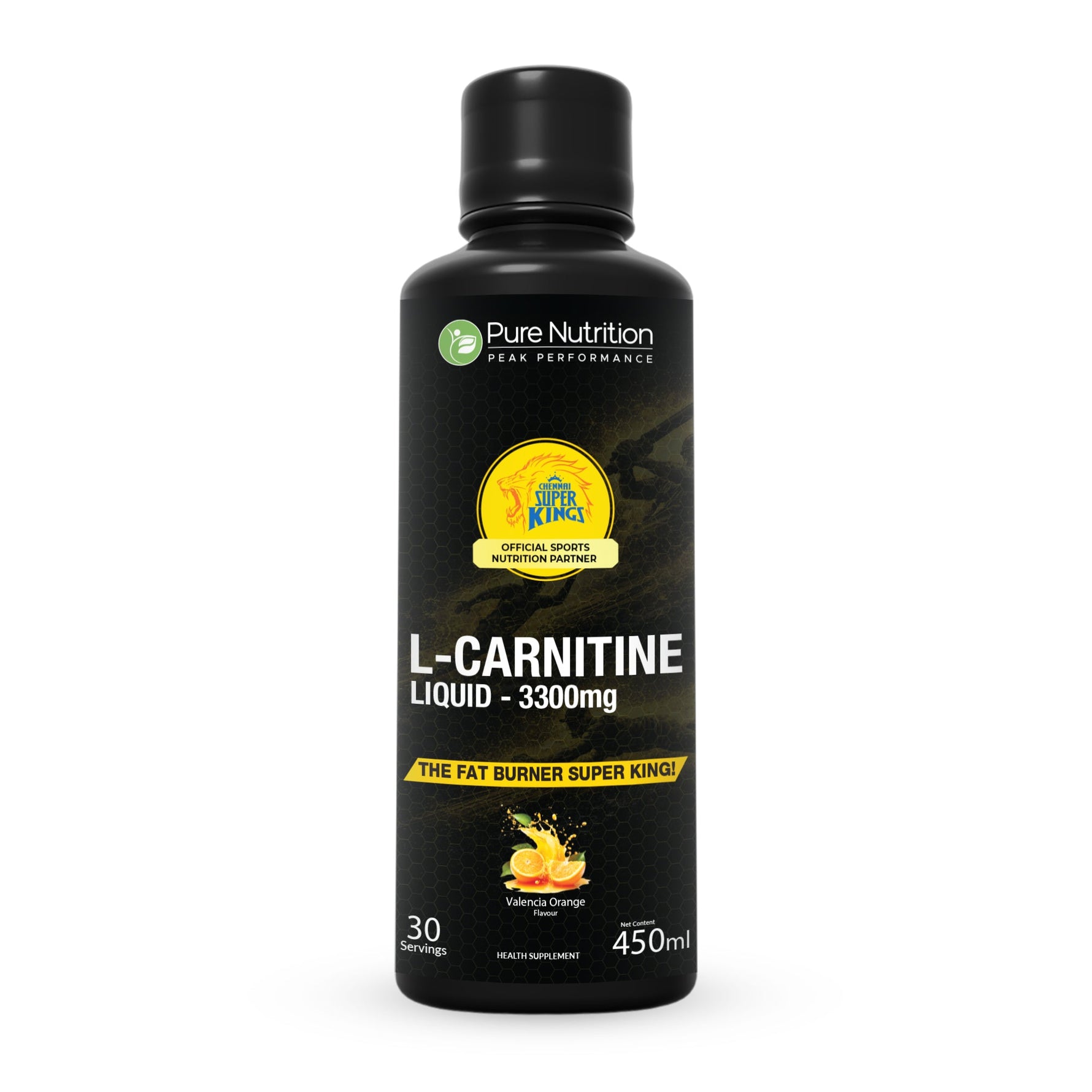 CSK Limited Edition Pure Nutrition L-Carnitine 3000mg Liquid Valencia Orange 450ml