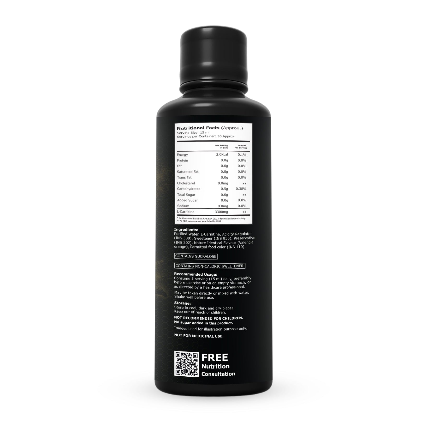 CSK Limited Edition Pure Nutrition L-Carnitine 3000mg Liquid Valencia Orange 450ml