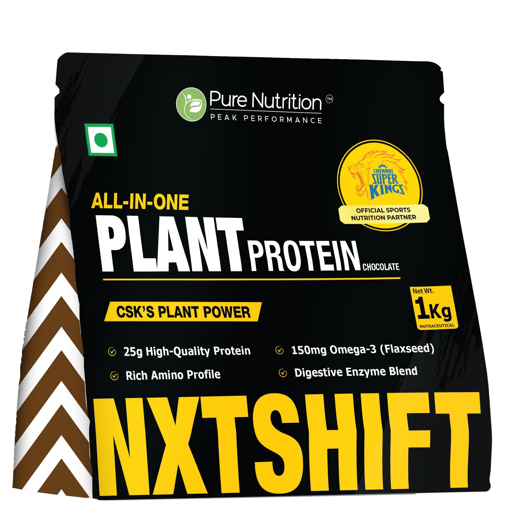 CSK Limited Edition Pure Nutrition Pure Vegan Protein Powder Chocolate - 1kg