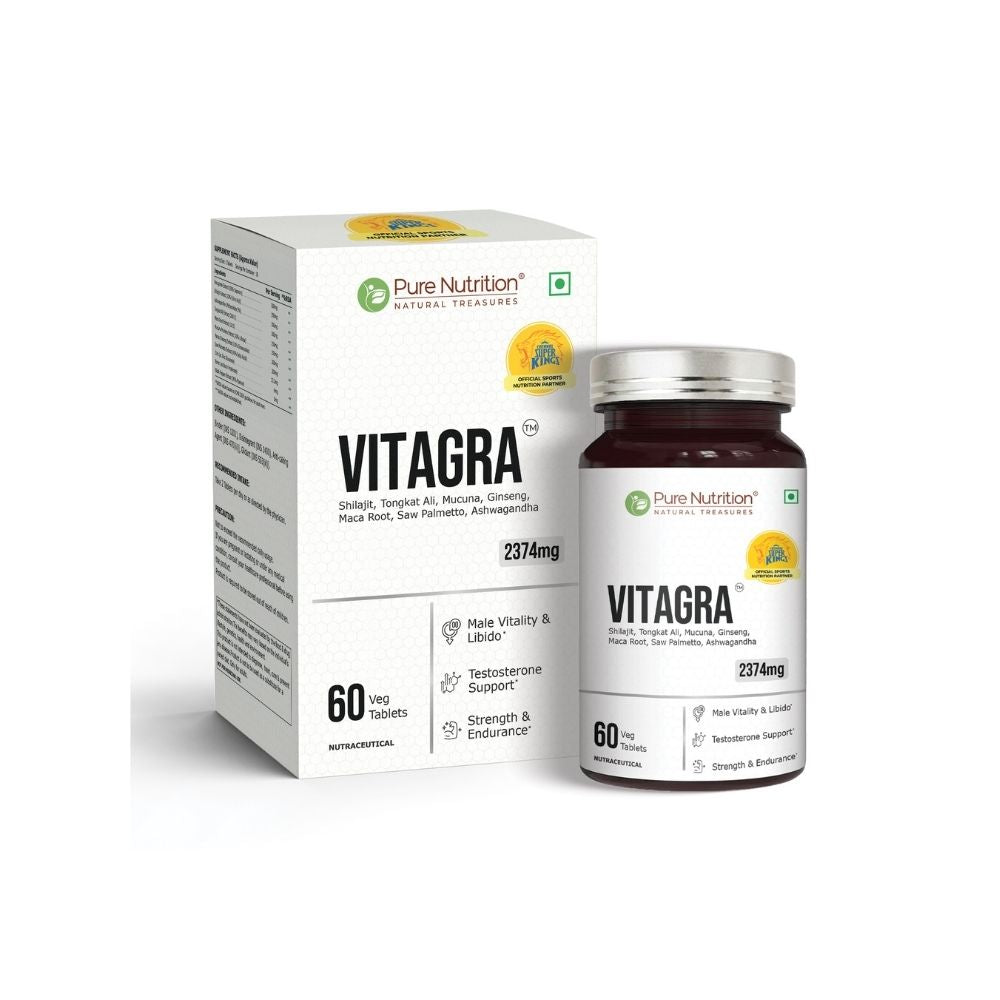 CSK Limited Edition Pure nutrition Vitagra 60 Capsules (Testosterone Support Supplement)