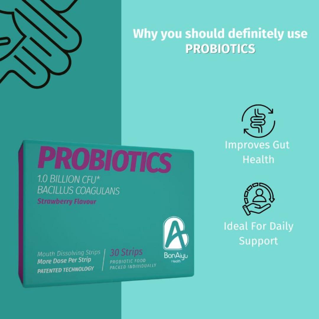 Bonaiyu Probiotics Mouth Dissolving Strip for men - 30 Strip