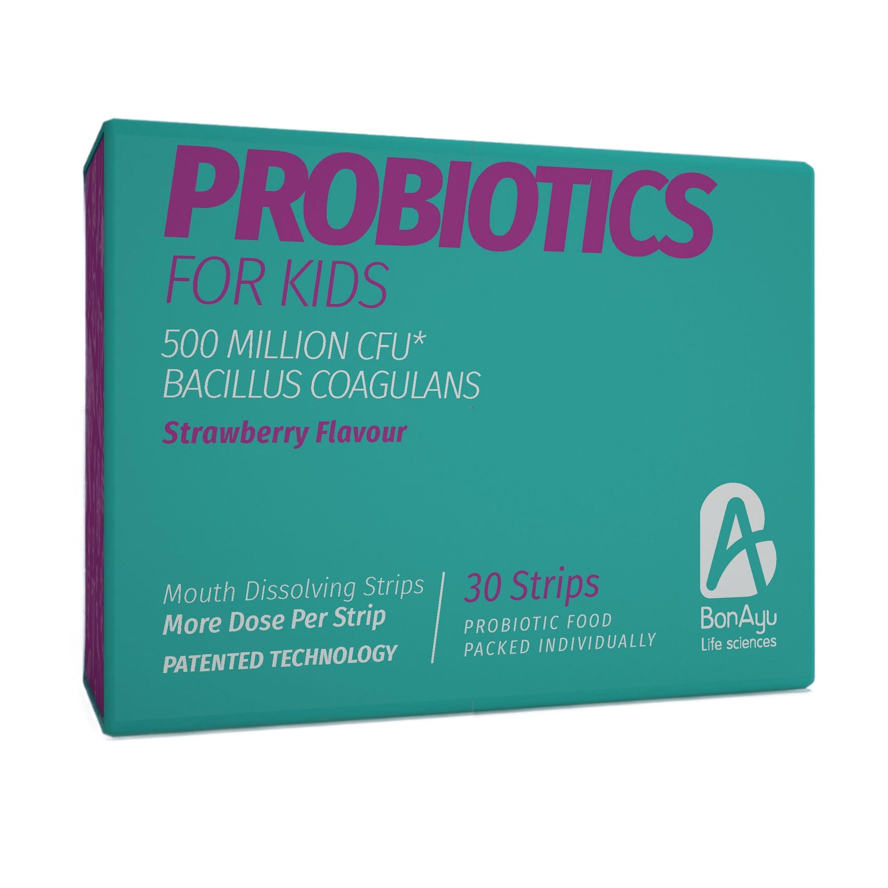 BonAyu Probiotics for Kids Mouth Dissolving Strip with Real Cocoa