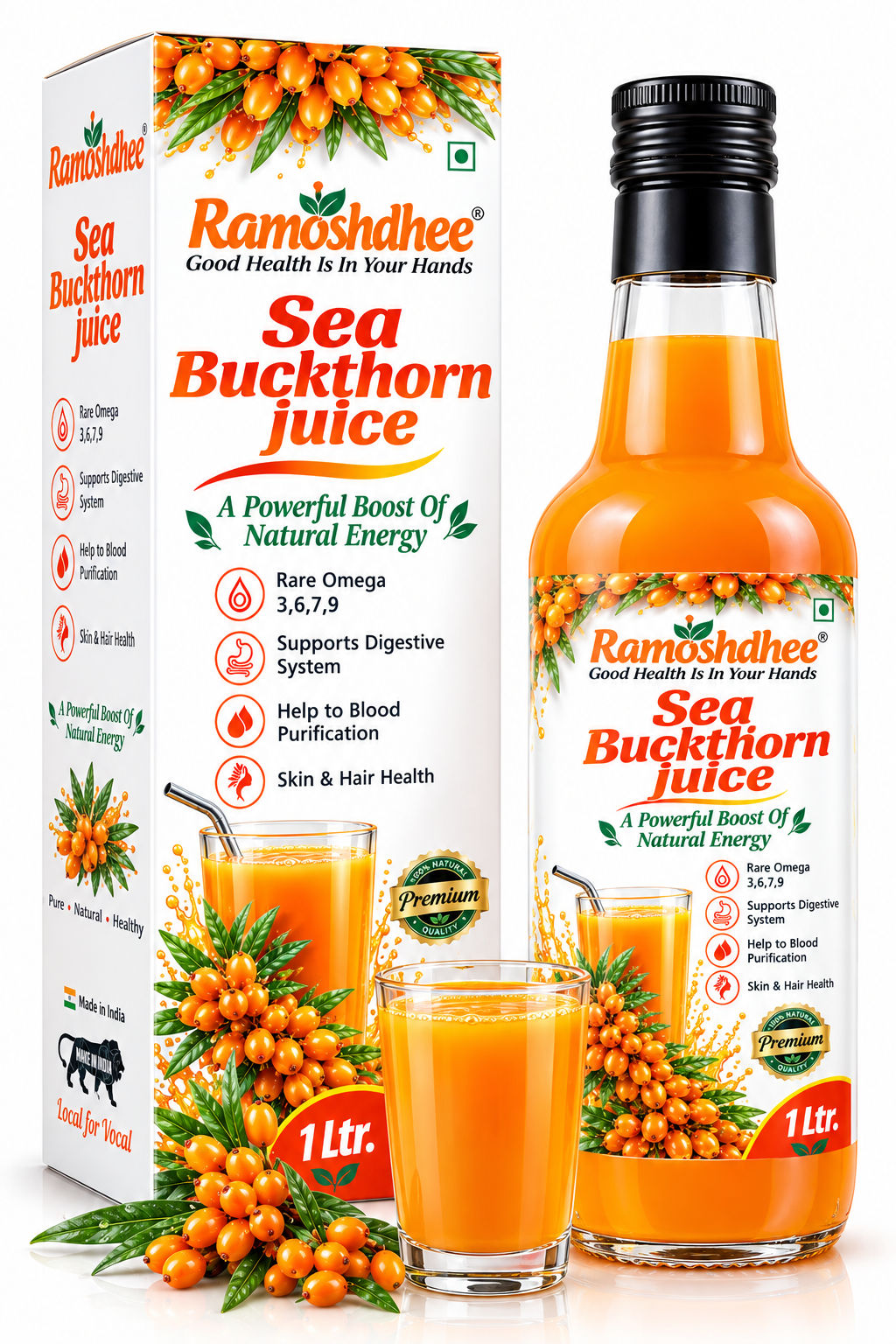 Ramoshdhee Sea Buckthorn Juice 1L