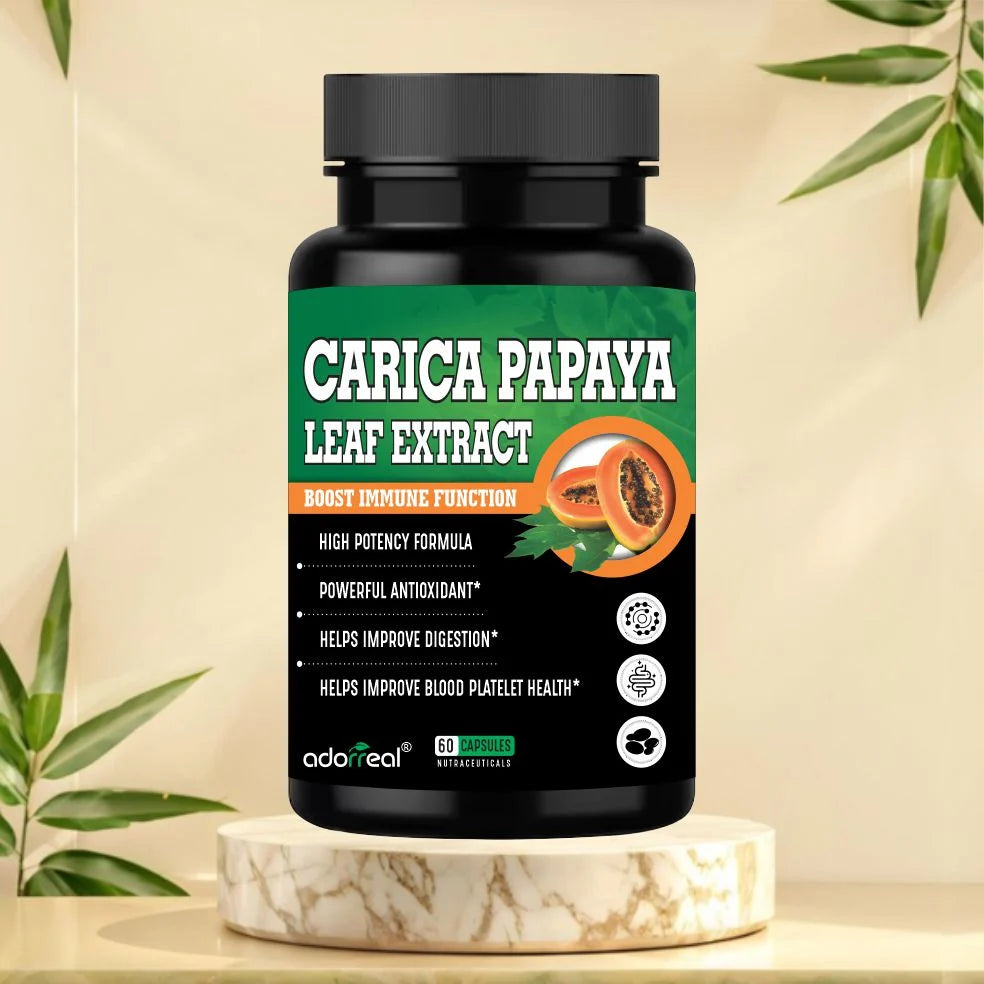 Adorreal Carica Papaya Leaf Extract Capsule | 60 Capsules