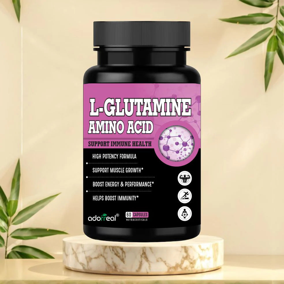 Adorreal L-Glutamine Amino Acid Capsule | 60 Capsules