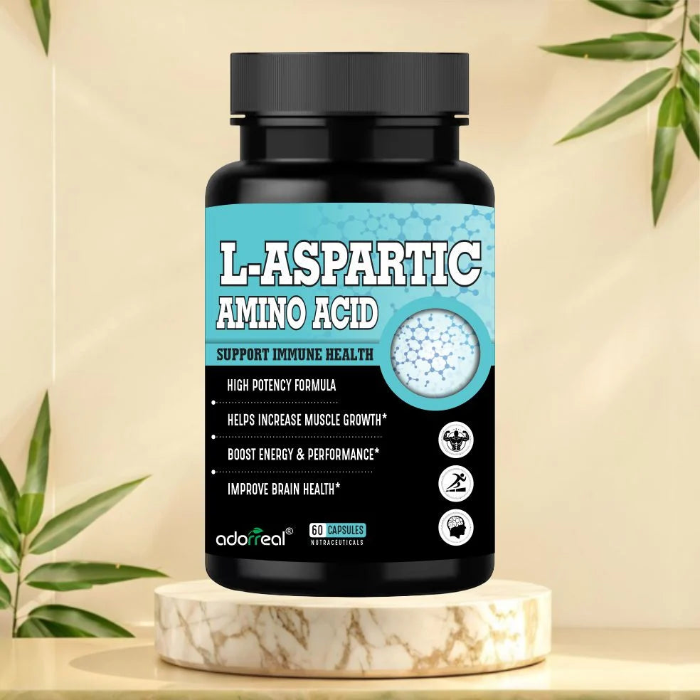 Adorreal L-Aspartic Acid Amino Acid Capsule | 60 Capsules