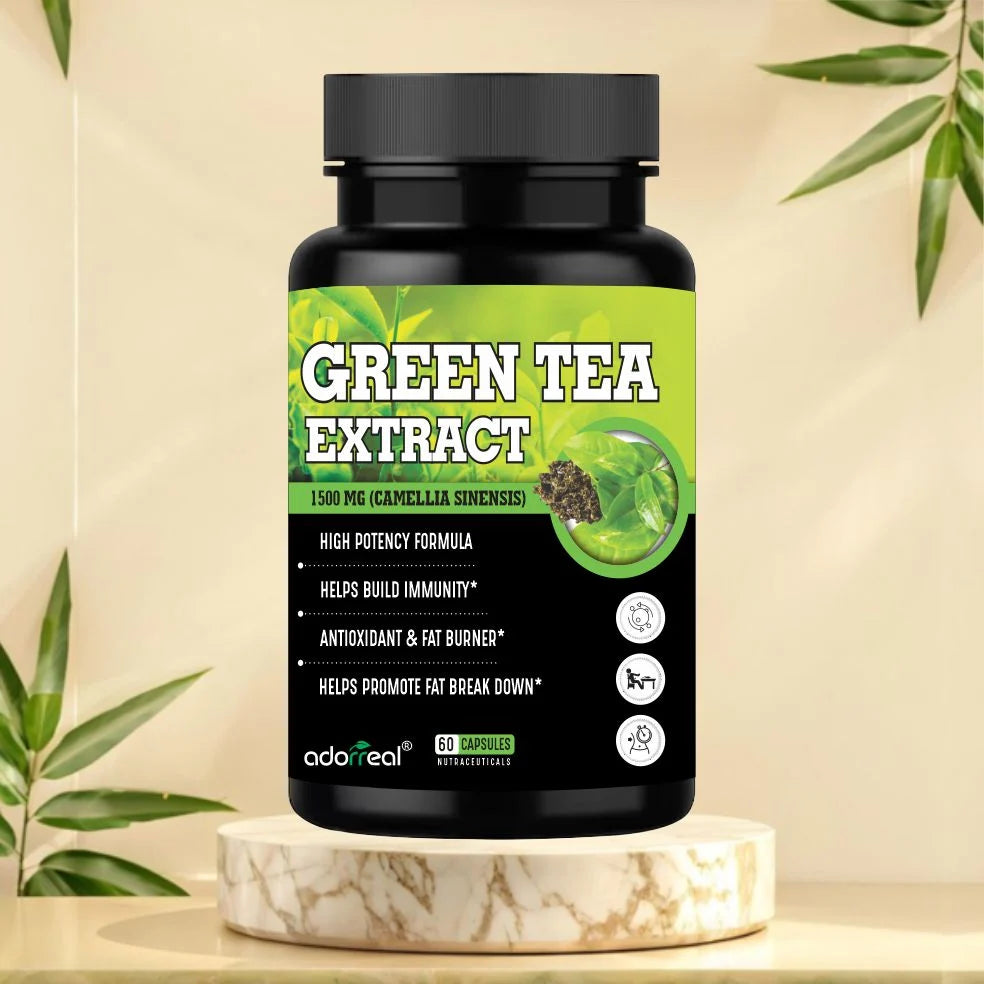 Adorreal Green Tea Extract 1500mg Capsule | 60  Capsules