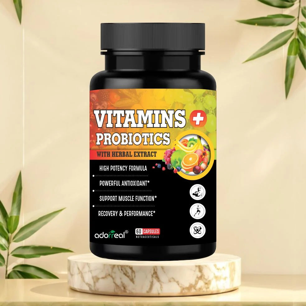Adorreal Vitamins + Probiotics Capsule | 60 Capsules