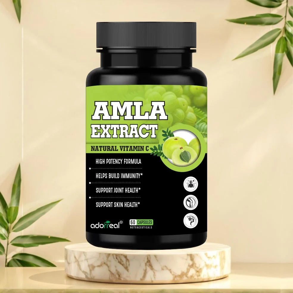 Adorreal Amla Extract Natural Vitamin C Extract Capsule | 60 Capsules