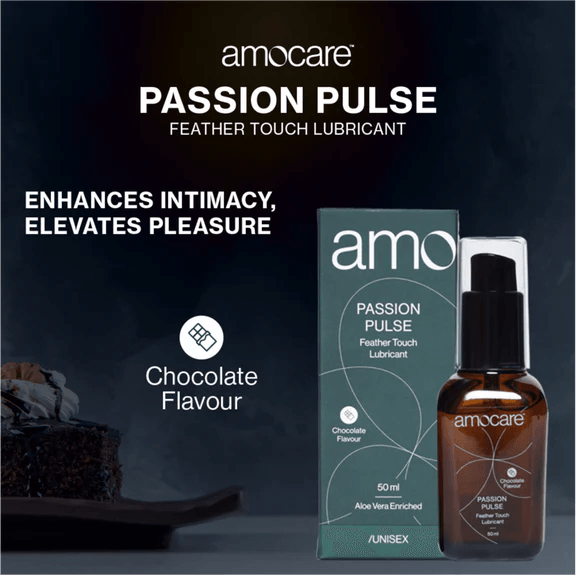 Amocare Passion Pulse Feather Touch Lubricant Chocolate - 50ml