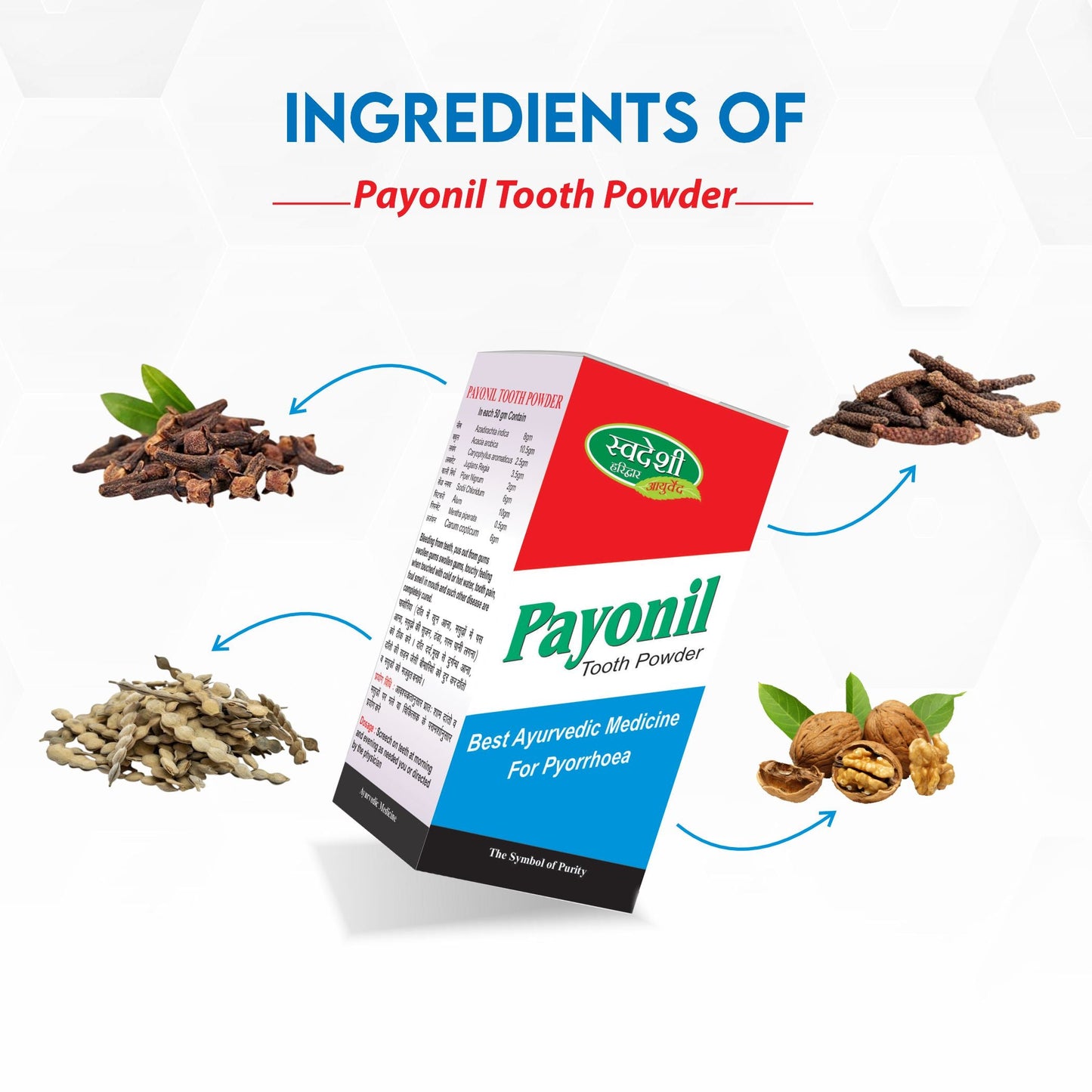 Swadeshi Payonil Tooth Powder - 50gm