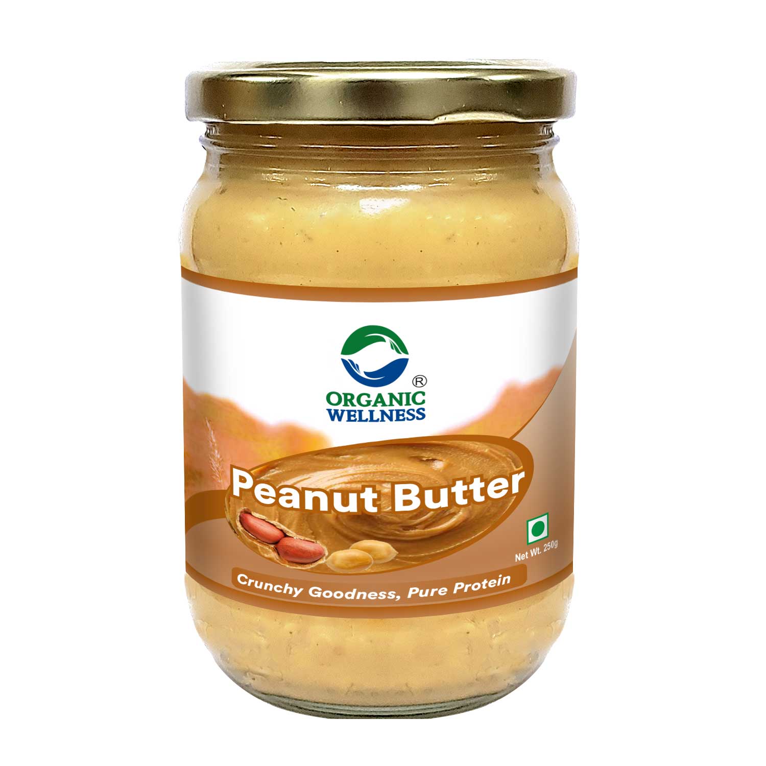 Organic Wellness Peanut Buttler 250 Grams Bottle