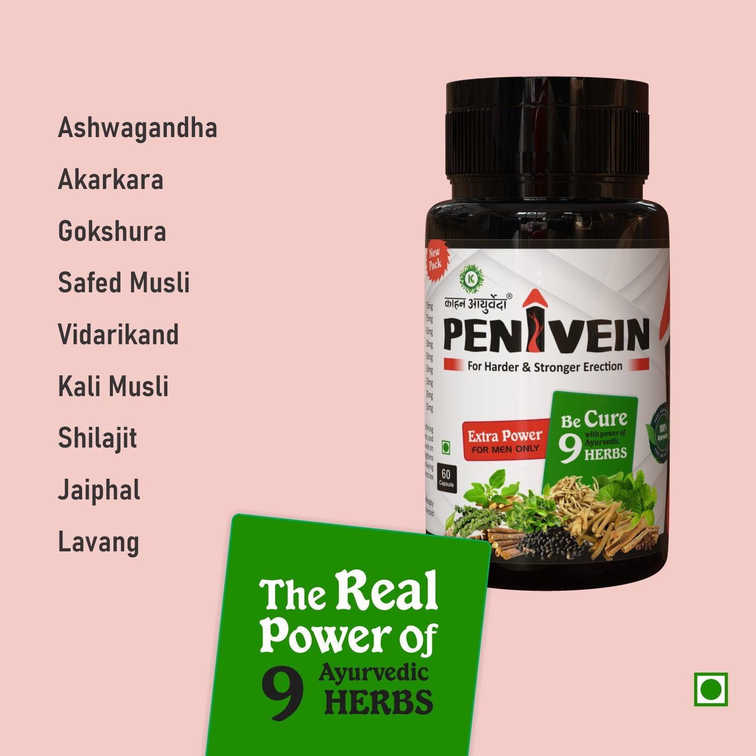 Kaahan Ayurveda Penivein Capsule - 60 Capsules