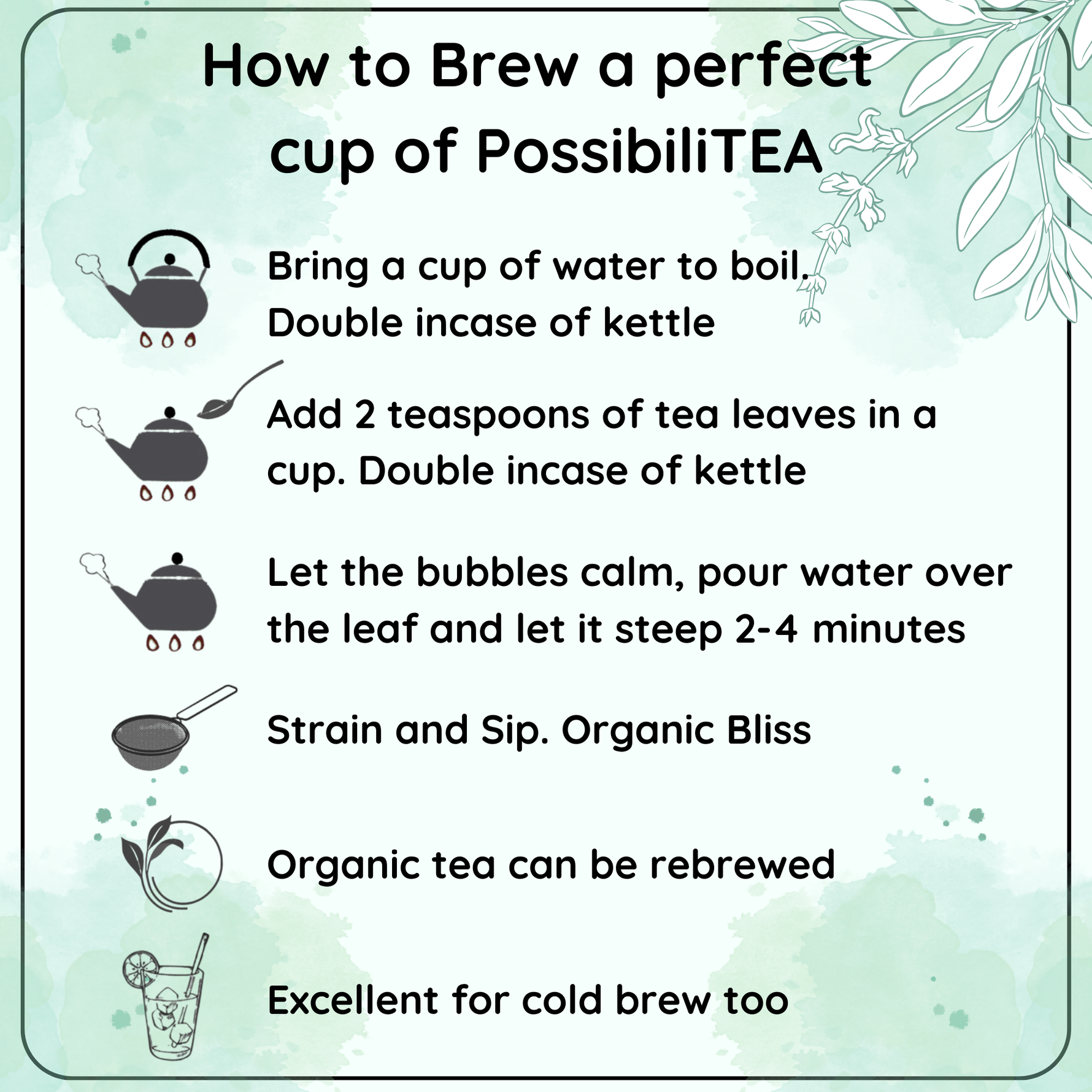 Radhikas Fine Teas Organic Possibilitea - 100gm