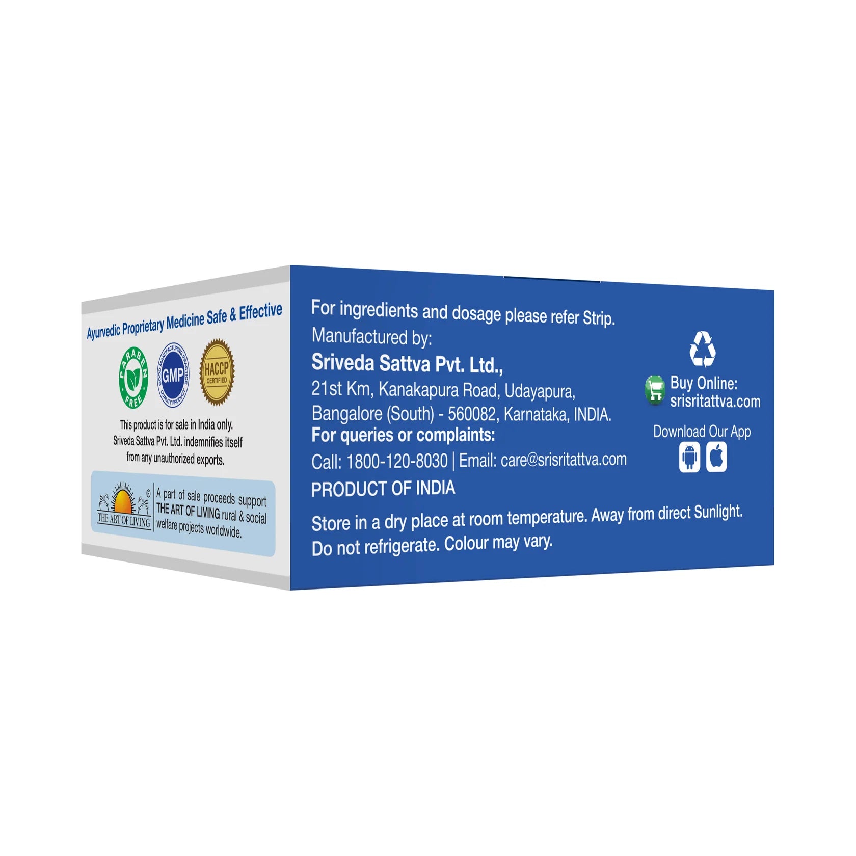 Sri Sri Tattva Pratishyayahara Vati - Common Cold, | 500 mg