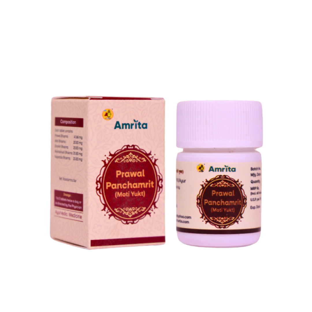 Amrita Prawal Panchamrit (Moti Yukt) Tablet - 30 Tablets