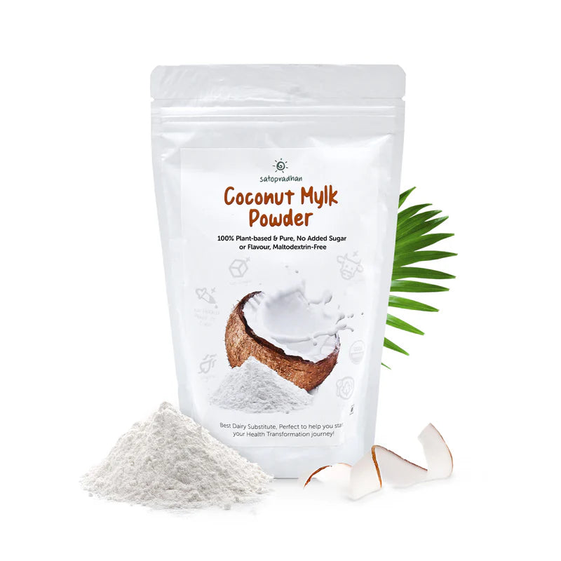 Satopradhan Coconut Mylk Powder 200g -100% Vegan & Pure | No Added Sugar or Flavour | Maltodextrin-Free.
