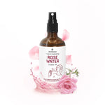 Satopradhan Pure Rose Water (Hydrosol) 100ml | Organic Rose Floral Water for Pore Reduction, Toning & Hydration | Facial Tonic Mist | Steam Distilled Rose Water Spray - Face Mist - Rose Hydrosol for Face - Gulab Jal for Sensitive Skin