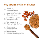 Satopradhan Sweetened Almond Butter 200g - Made with Organically Grown Californian Badam Giri - Crunchy, Organic & Smooth Almond Butter Spread