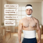 Satopradhan Therapeutic Cotton Cloth Wet Pack - Natural Detox and Healing - Thandi Patti for Headache, Fever, Fatigue, Sore Throat, Thyroid, Digestion, Cold