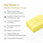 Satopradhan Anti-Ageing Haldi Chandan Soap 90g - Cold Processed Handmade Organic Vegan & Natural Soap