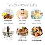 Satopradhan Unsweetened Peanut Butter 500g - Creamy - All Natural, Gluten-Free & Vegan - No Hydrogenated Soybean Oil or Refined Sugar - Unsalted Peanut Butter
