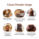 Satopradhan Unsweetened Cacao Powder 200g - 100% Pure, Natural, Raw, Organic & Healthy - Non Alkalised - Organic Chocolate Powder - Healthier Alternative to Cocoa Powder