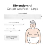 Satopradhan Therapeutic Cotton Cloth Wet Pack - Natural Detox and Healing - Thandi Patti for Headache, Fever, Fatigue, Sore Throat, Thyroid, Digestion, Cold