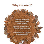 Satopradhan Unsweetened Cacao Powder 200g - 100% Pure, Natural, Raw, Organic & Healthy - Non Alkalised - Organic Chocolate Powder - Healthier Alternative to Cocoa Powder