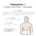 Satopradhan Therapeutic Cotton Cloth Wet Pack - Natural Detox and Healing - Thandi Patti for Headache, Fever, Fatigue, Sore Throat, Thyroid, Digestion, Cold