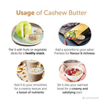 Satopradhan Pure Cashew Nut Butter 200g - Organic, Mildly Sweetened, Smooth & Crunchy - No Refined Sugar, Gluten-Free, Vegan, Keto Friendly