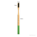 Satopradhan Bamboo Toothbrushes Set of 4 - Bamboo Handles & Gentle Bristles- Colored markings for easier identification