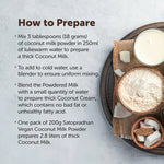 Satopradhan Coconut Mylk Powder 200g -100% Vegan & Pure | No Added Sugar or Flavour | Maltodextrin-Free.