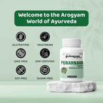 Dr. Satnam’s Arogyam Ayurveda Punarnava Capsules (500mg, 60 Capsules) | Pure Boerhavia Diffusa Extract for Kidney Health, Fluid Retention & Systematic Detoxification