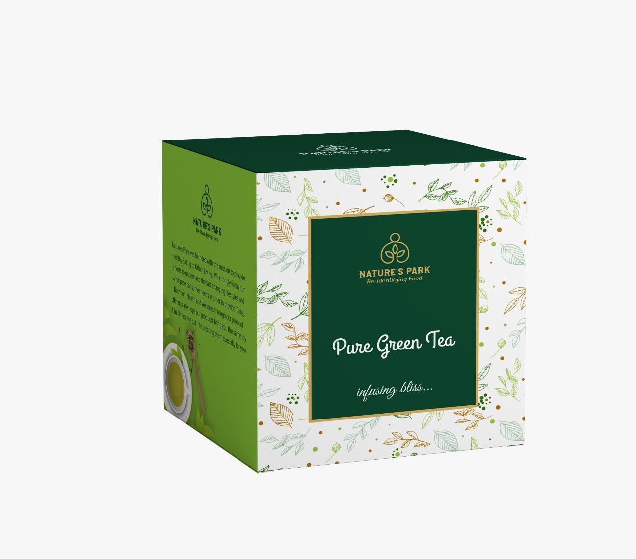 Nature's Park Pure Green Tea Pyramid Tea Bags (20 Pcs)