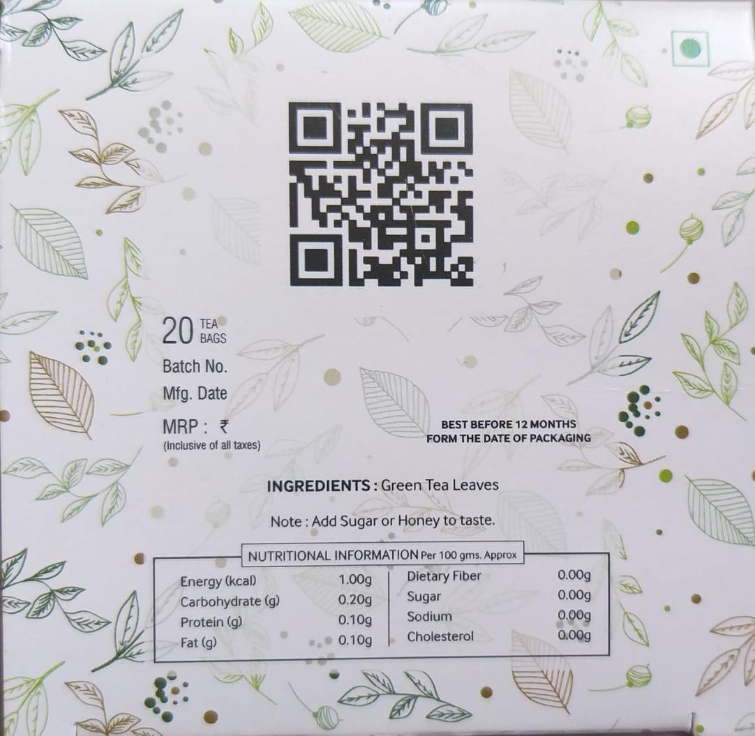 Nature's Park Pure Green Tea Pyramid Tea Bags (20 Pcs)