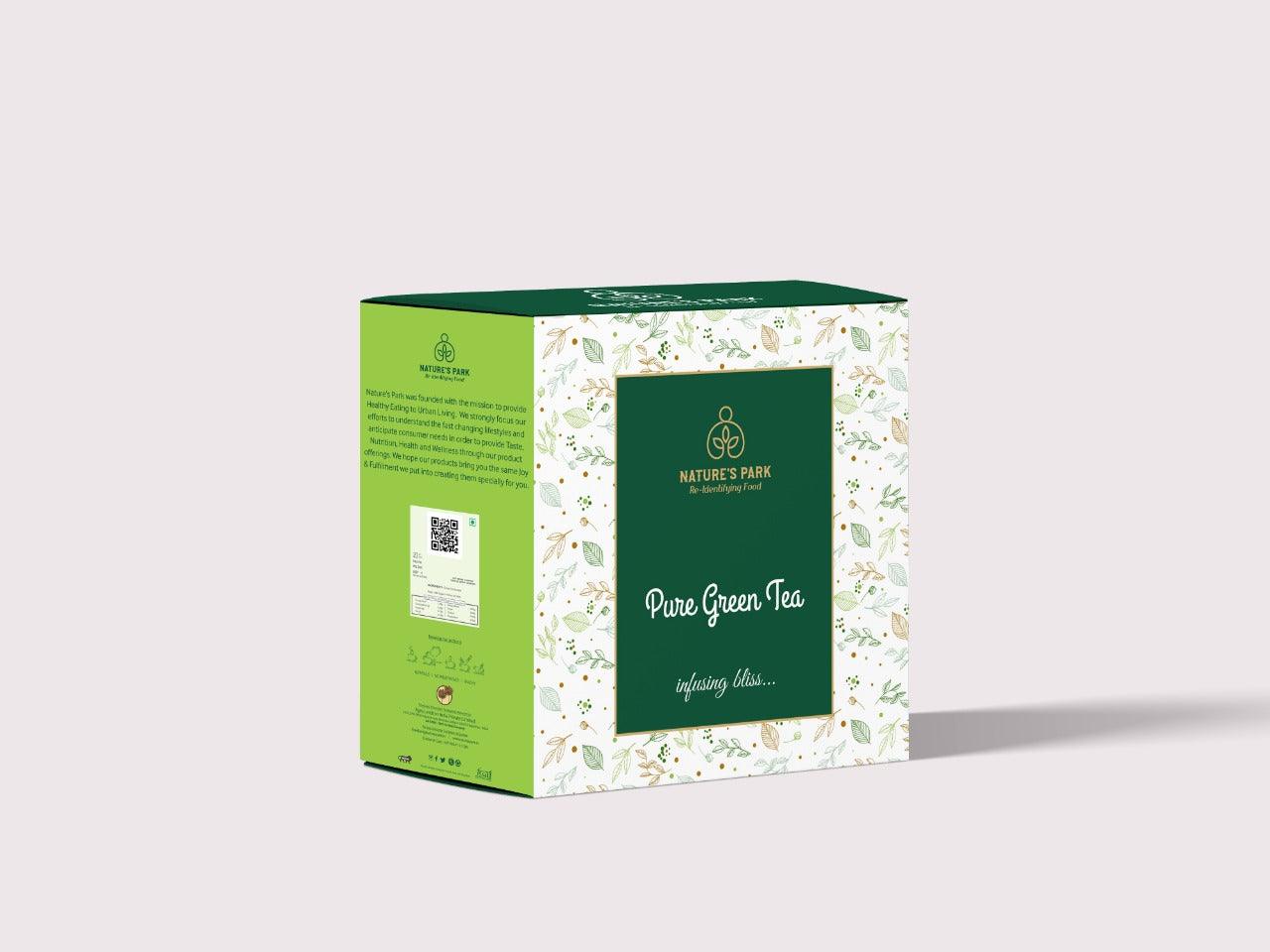 Nature's Park Pure Green Tea Pyramid Tea Bags (20 Pcs)