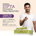 Vedistry Dipya Pylecalm Complete Piles Relief Kit (Tablets + Ointment)